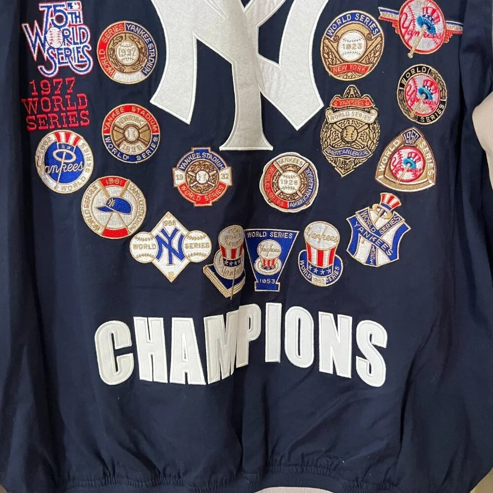 Yankees‎ GIII Genuine Merchandise World Series Jacket 26 Patches Large NWT